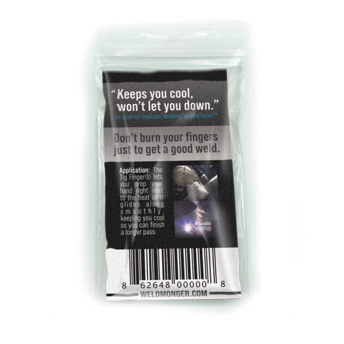 TIG Finger Heat Shield, Pocket Size, Fiberglass, Unisex