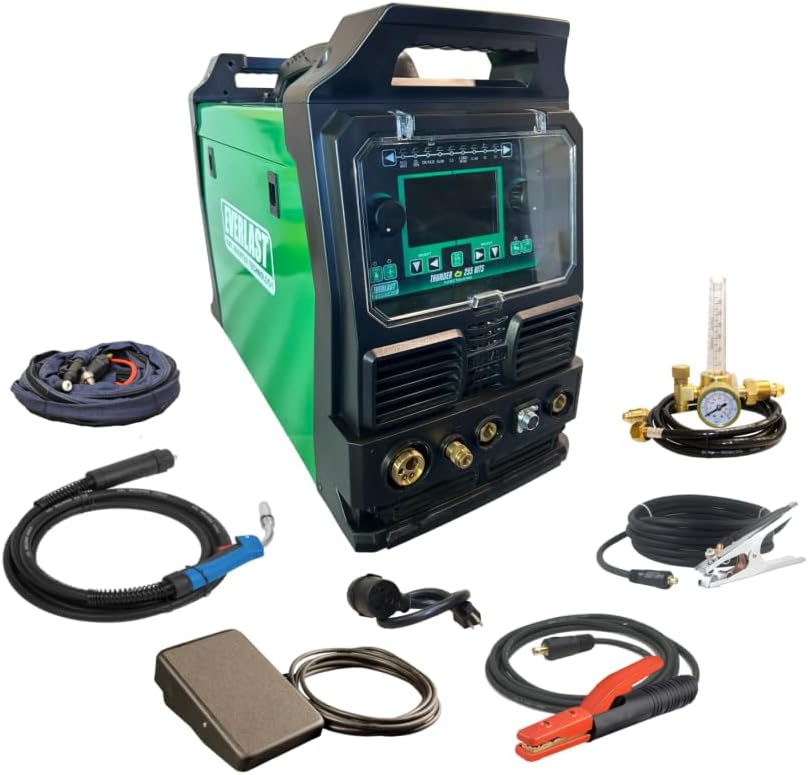 New Everlast THUNDER 255 275A MIG TIG Stick Multi-Process Welder, 240V DC, Professional Welding Machine for MIG, TIG, Stick Applications
