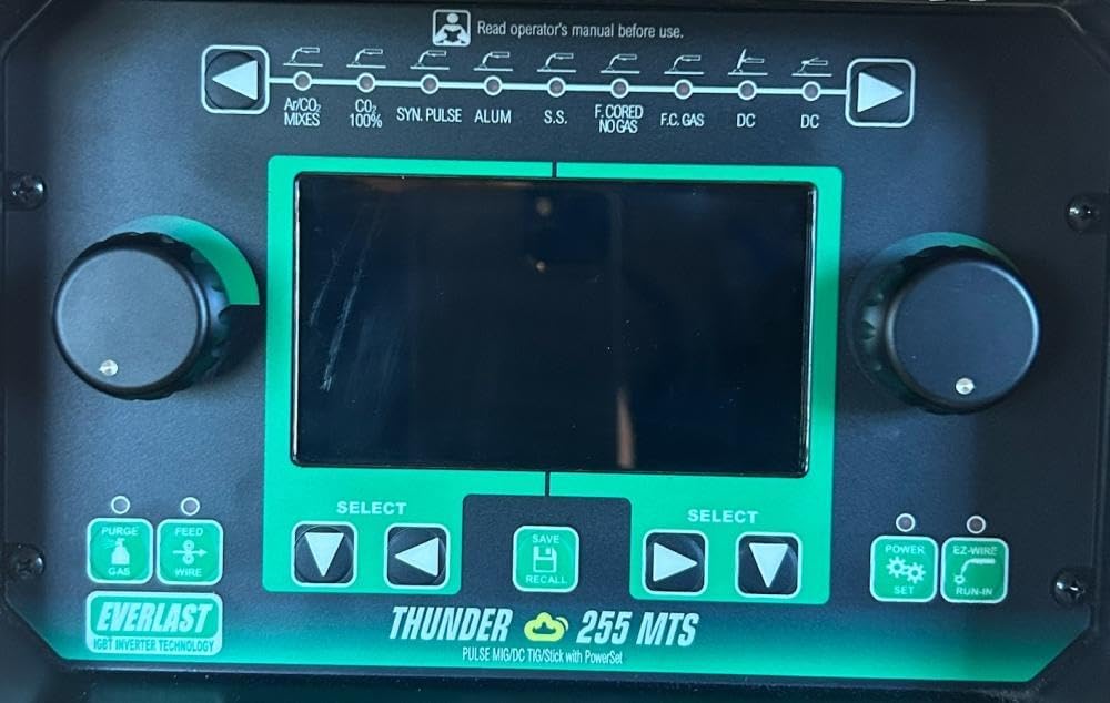 New Everlast THUNDER 255 275A MIG TIG Stick Multi-Process Welder, 240V DC, Professional Welding Machine for MIG, TIG, Stick Applications