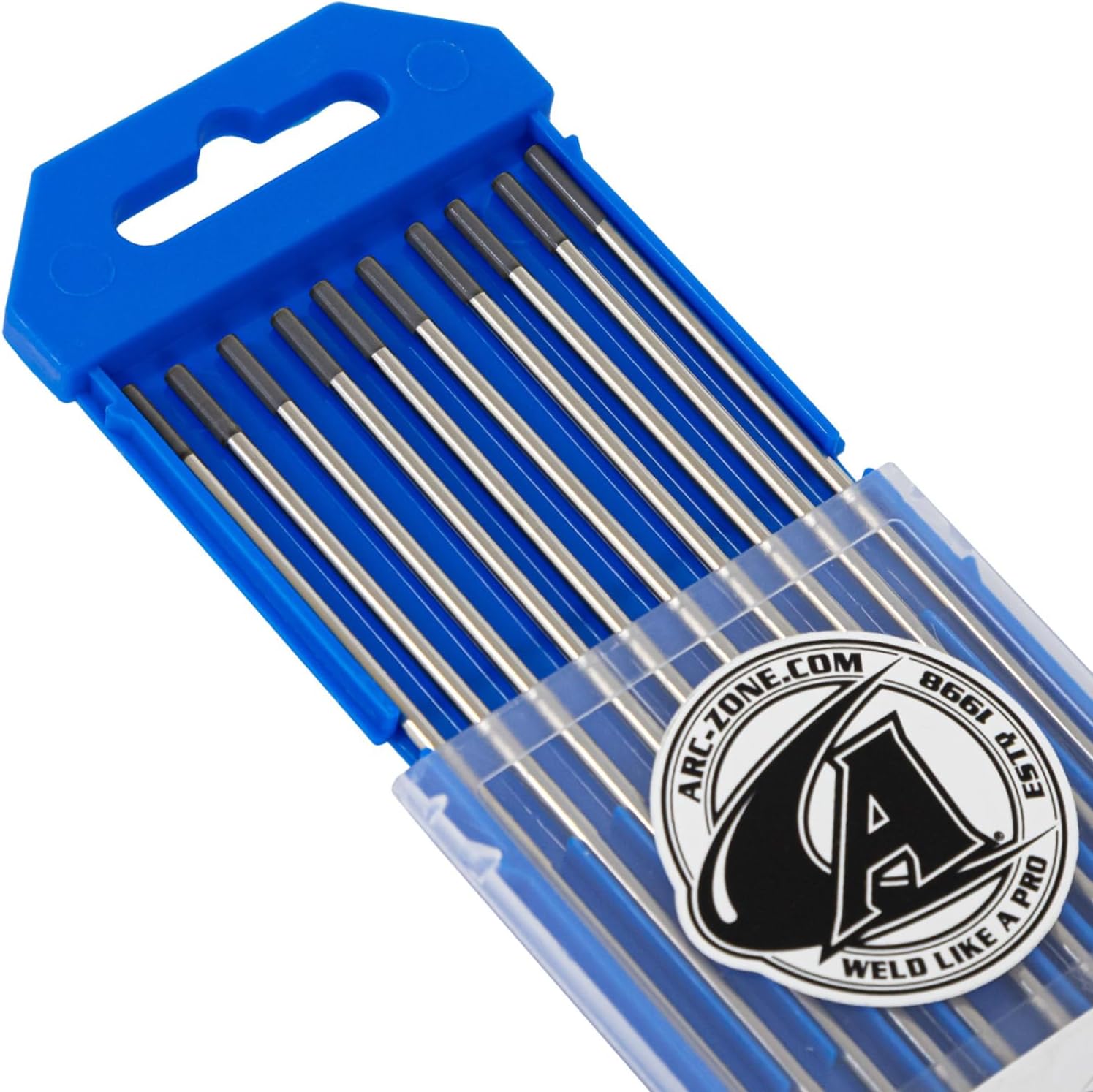 Arc-Zone Amplify Tungsten Electrode for TIG Welding, 2% Ceriated 3/32" X 7" (Grey, Ewce-2) 10 Pack