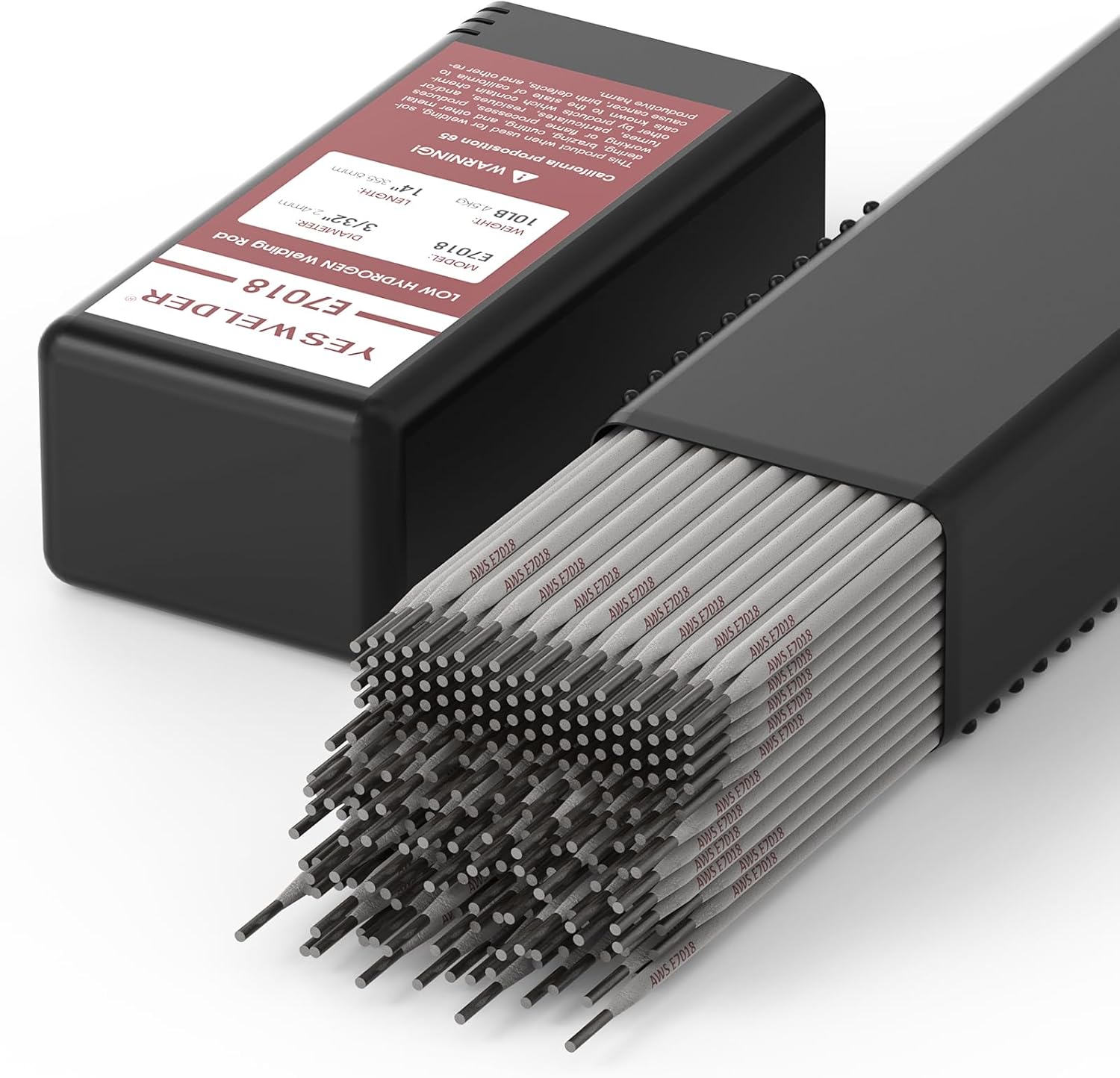 E7018 3/32'' 10LB Welding Rod Low Hydrogen Carbon Steel Stick Electrodes