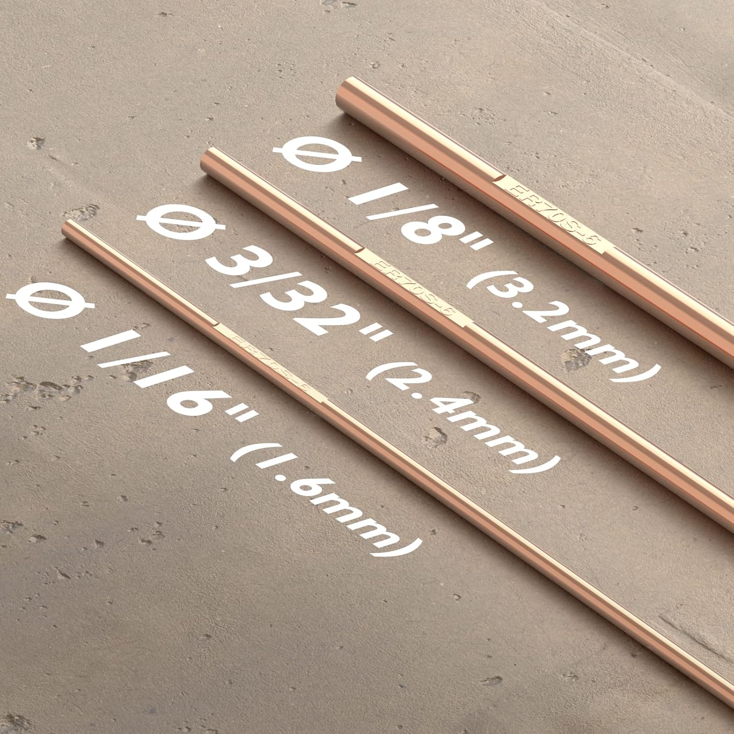 Mild Steel TIG Welding Rod ER70S-6 TIG Filler Rod 1/16" X 16" 5LB Welding Wire