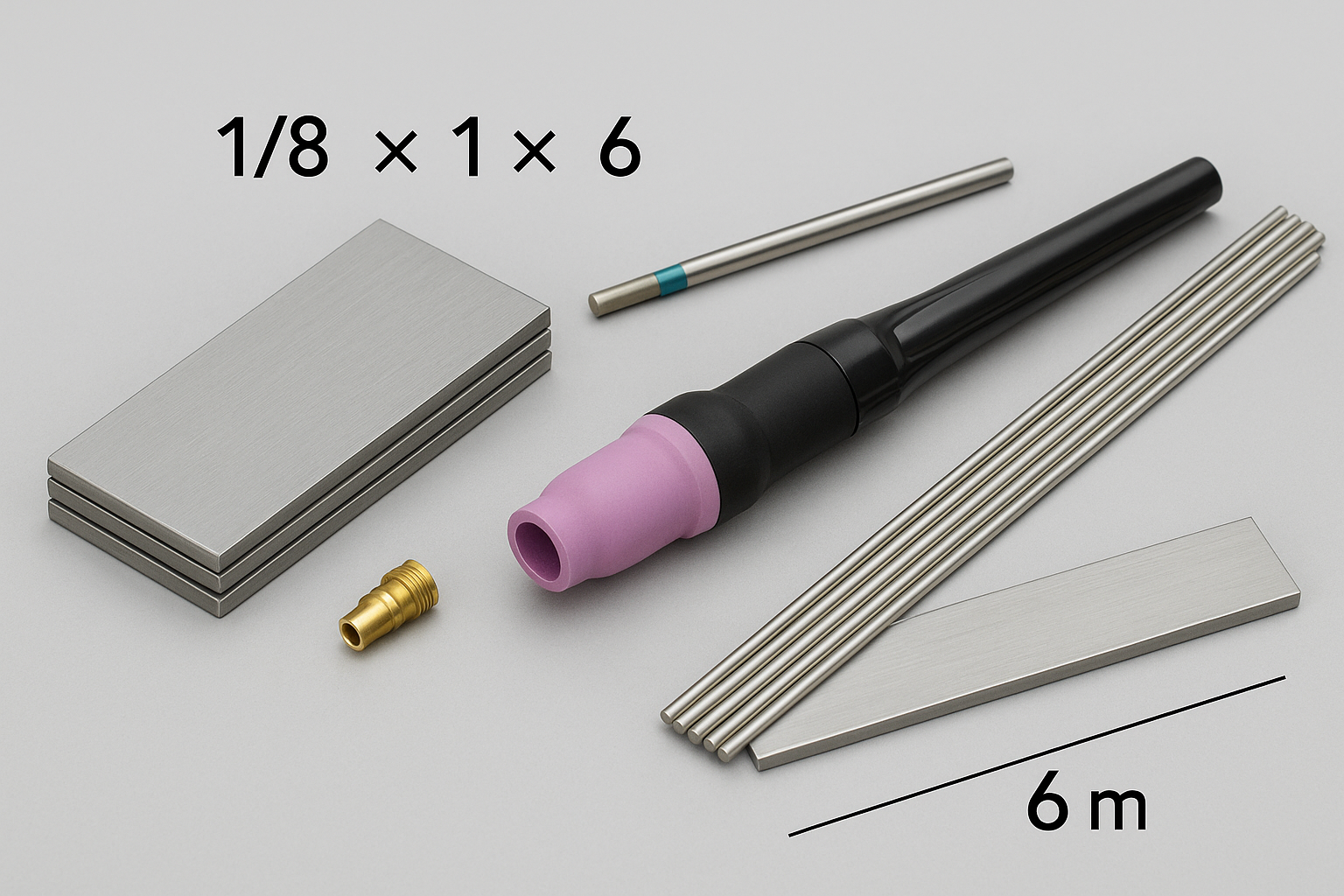 1/8" x 1" x 6" Welding Coupons (Tig) Kit